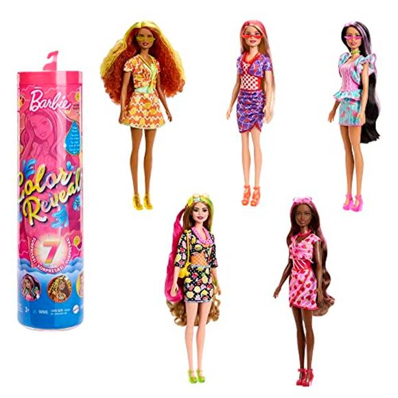 Barbie Color Reveal Scented Sweet Fruit  Doll with Accessories Color Change NWT - Picture 1 of 4